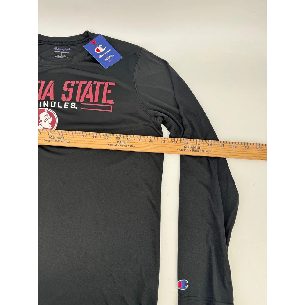 Champion Florida State Seminoles Shirt‎ Mens Large Gray Long Sleeve FSU NCAA New